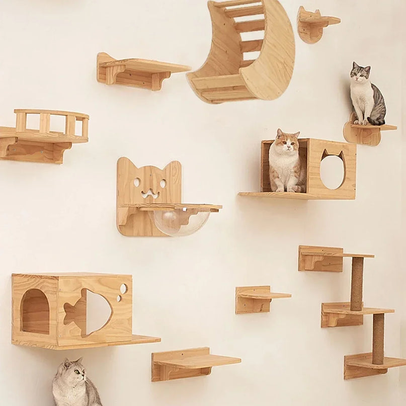 Mur d'Escalade Modulable pour Chat – Design Moderne et Ludique