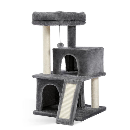Grand Arbre à Chat Multi-Niveaux avec Hamac et Griffoirs
