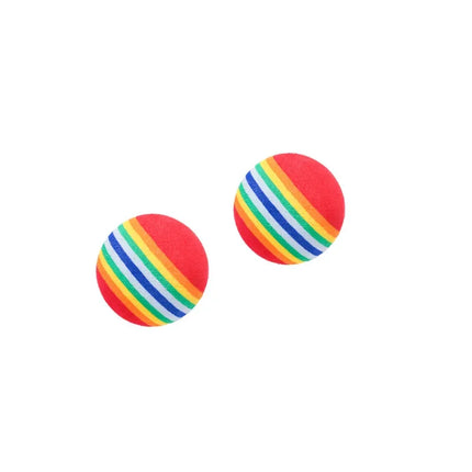 Petite balle arc-en-ciel ludique et compacte