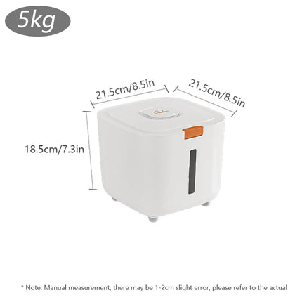 Boîte de Rangement Alimentaire pour Chat avec Fenêtre de Visualisation