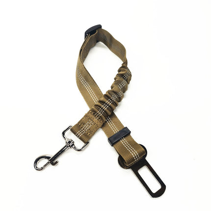 Sangle de Sécurité Réglable avec Absorption Élastique et Fixation Ceinture Voiture