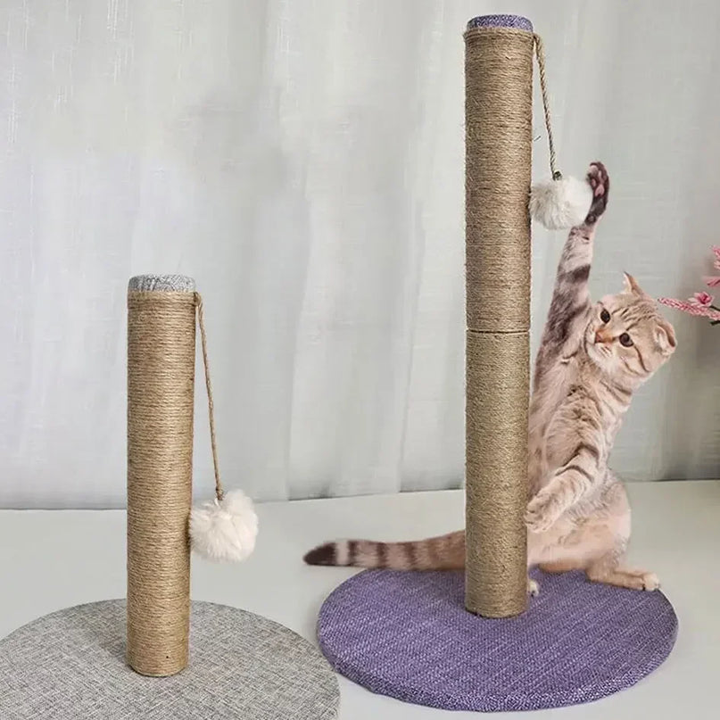 Arbre à Chat Compact avec Jouet Suspendu – Design Minimaliste
