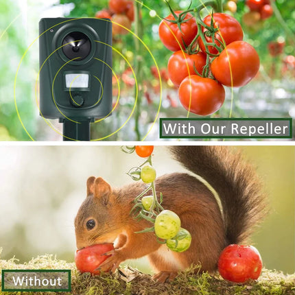 Dispositif Répulsif Ultrason pour Animaux Extérieur – Capteur PIR