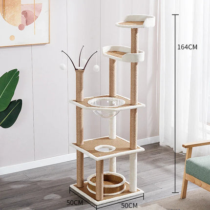 Arbre à Chat Minimaliste | Design Moderne à Niveaux