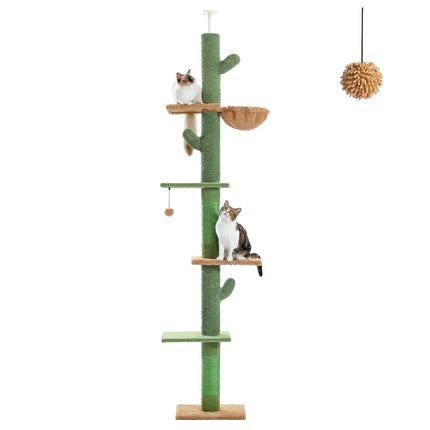Arbre à Chat Cactus Original avec Plates-Formes Multi-Niveaux