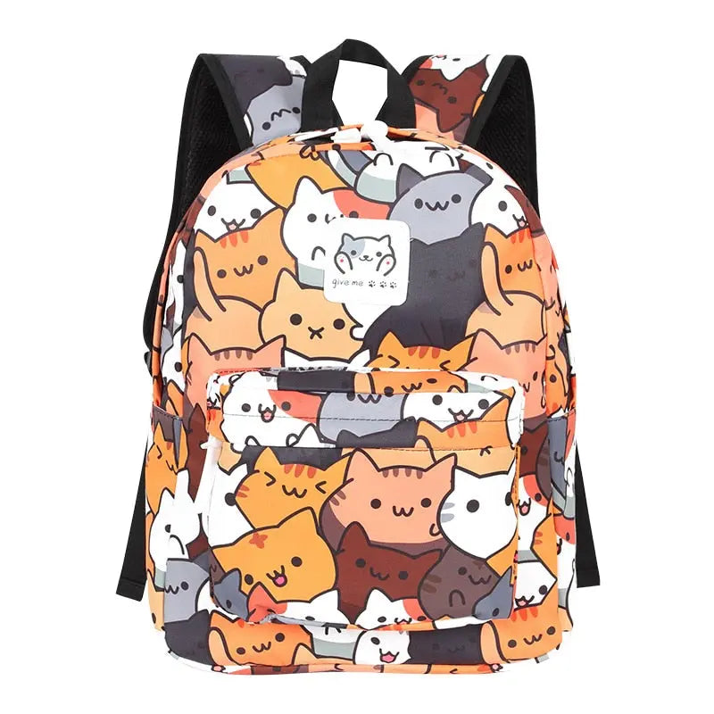 Sac à dos chats adorable avec design coloré