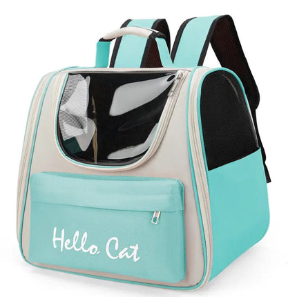 Sac à Dos pour Chat avec Ventilation Optimale et Sécurité Intégrée