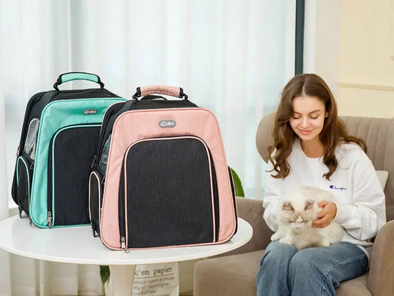 Sac à Dos rigide pour Chat avec Sécurité et Ventilation - Modèle XL