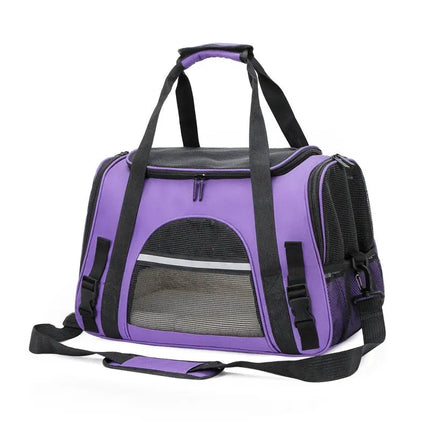 Sac rectangulaire gris avec fenêtre en maille et sangle bandoulière