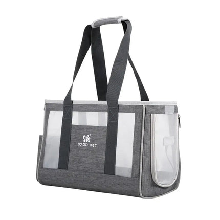 Sac de Transport Compact pour Chat avec Panneaux en Maille