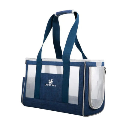 Sac de Transport Compact pour Chat avec Panneaux en Maille