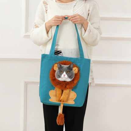 Sac à Main Ludique avec Motif de Tête de Lion - Idéal pour Objets Personnels ou Animal