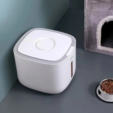 Distributeur Automatique Compact pour Croquettes avec Fenêtre de Niveau