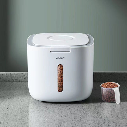 Distributeur Automatique Compact pour Croquettes avec Fenêtre de Niveau