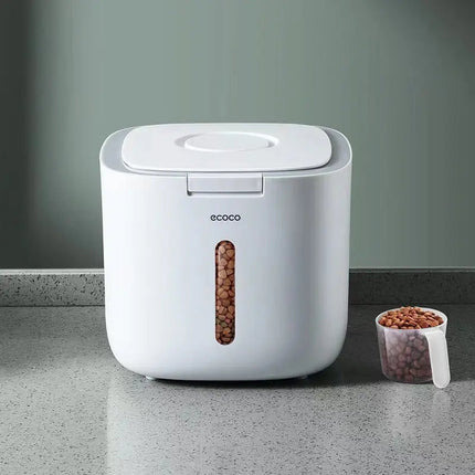 Distributeur Automatique Compact pour Croquettes avec Fenêtre de Niveau