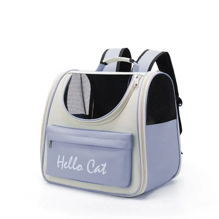 Sac de Transport pour Chat avec Fenêtres Respirantes et Bandoulière Ajustable