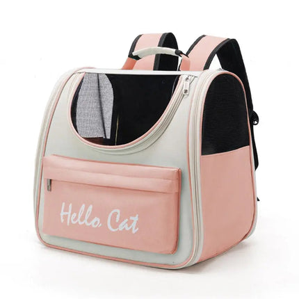 Sac de Transport pour Chat avec Fenêtres Respirantes et Bandoulière Ajustable