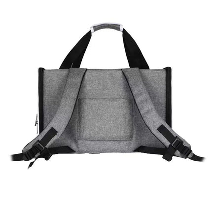 Sac de voyage pour chat avec ventilation et poches zippées