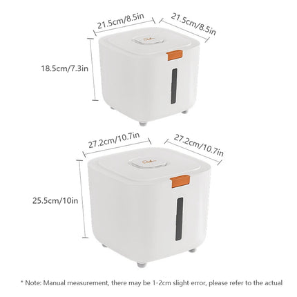 Boîte de Rangement Alimentaire pour Chat avec Fenêtre de Visualisation
