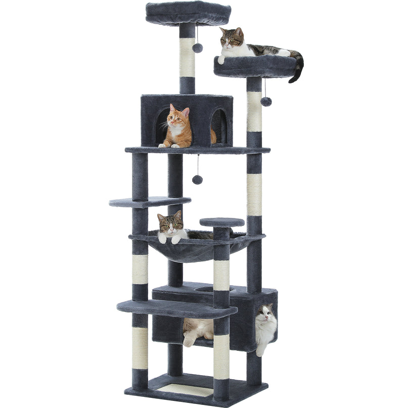 Grand Arbre pour Chats avec Hamacs et Griffoirs