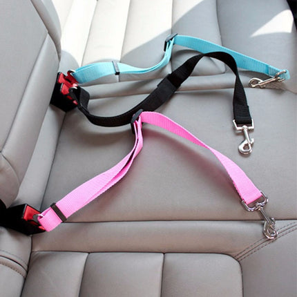 Sangle de Sécurité Réglable avec Absorption Élastique et Fixation Ceinture Voiture