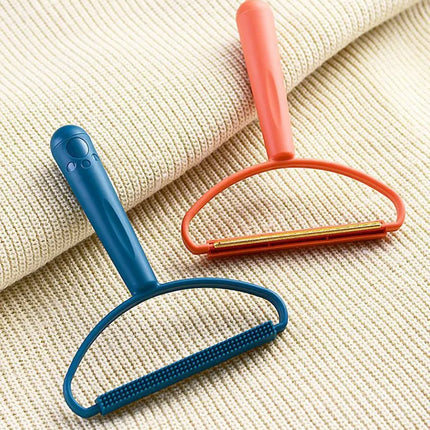 Outil de Nettoyage Multifonction pour Textiles - Double Dévidoir Orange et Bleu