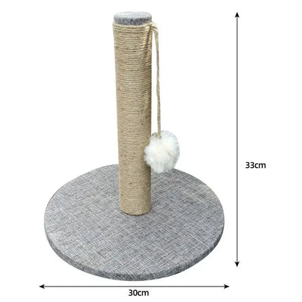 Arbre à Chat Compact avec Jouet Suspendu – Design Minimaliste