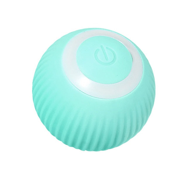 Balle Interactive LED Turquoise pour Animaux Actifs