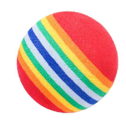 Petite balle arc-en-ciel ludique et compacte