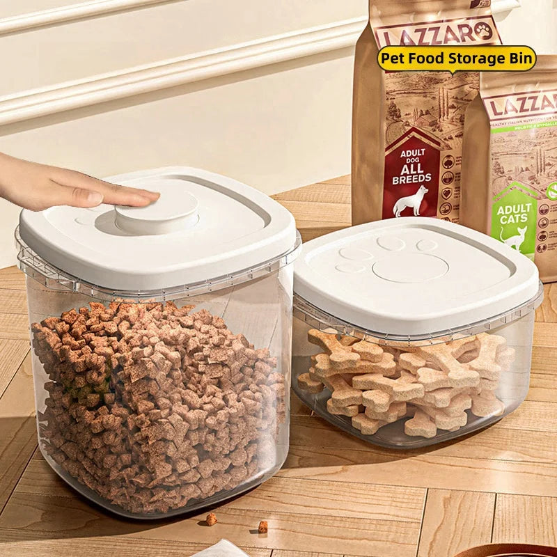 Conteneurs hermétiques transparents pour croquettes et friandises