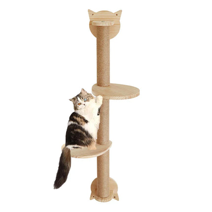 Arbre à Chat Minimaliste à Plateformes et Sisal