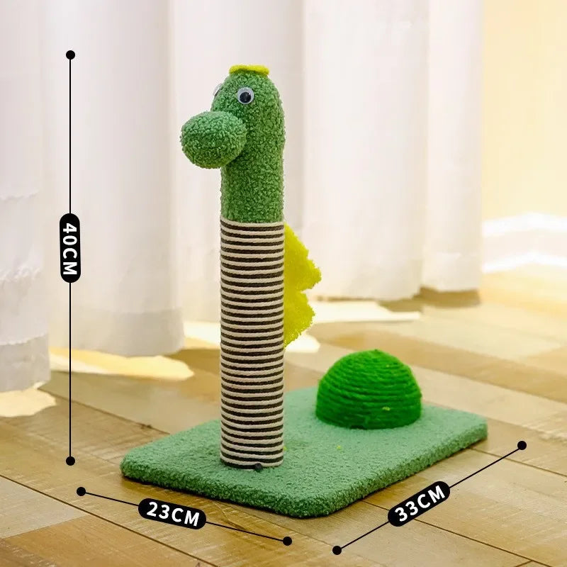 Griffoir Chat Dinosaure Ludique avec Corde à Gratter