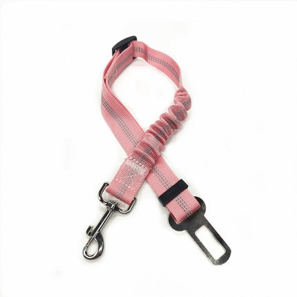 Sangle de Sécurité Réglable avec Absorption Élastique et Fixation Ceinture Voiture