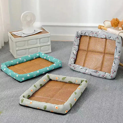Tapis Décontracté pour Chat avec Bord Avocat et Surface Naturelle