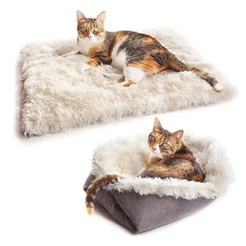 Coussin Modulable 2-en-1 pour Chats | Matelas et Panier Douillet