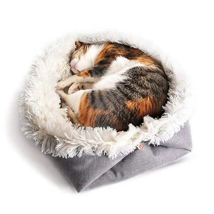 Coussin Modulable 2-en-1 pour Chats | Matelas et Panier Douillet