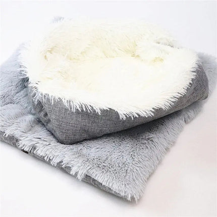 Coussin Modulable 2-en-1 pour Chats | Matelas et Panier Douillet