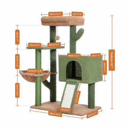 Structure ludique multi-niveaux pour chat – Tendance nature