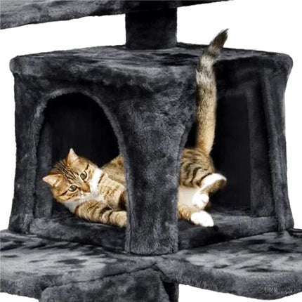 Tour d'Activité pour Chat à Multi-Niveaux et Jouet Suspendu