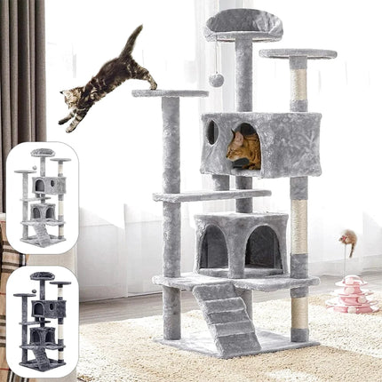 Tour d'Activité pour Chat à Multi-Niveaux et Jouet Suspendu