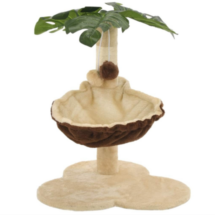 Arbre pour Chat avec Feuilles et Niche Suspendue