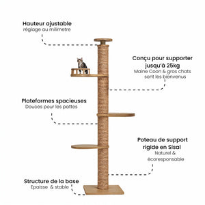 Arbre à Chat XXL en Bois