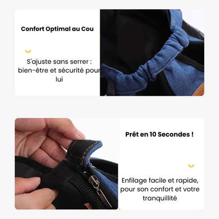 Harnais Dos Urbain avec Espace pour Chat