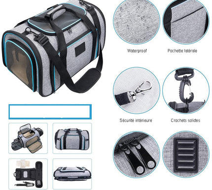 Sac transport modulable avec extensions ventilées