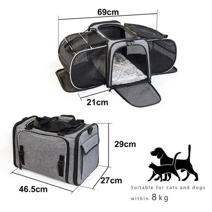 Sac de Transport Modulable avec Ouvertures Latérales Déployables